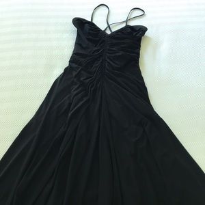 Black strappy cocktail dress